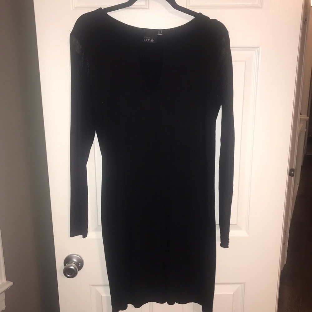 ASOS Mesh Sleeve Cocktail Dress